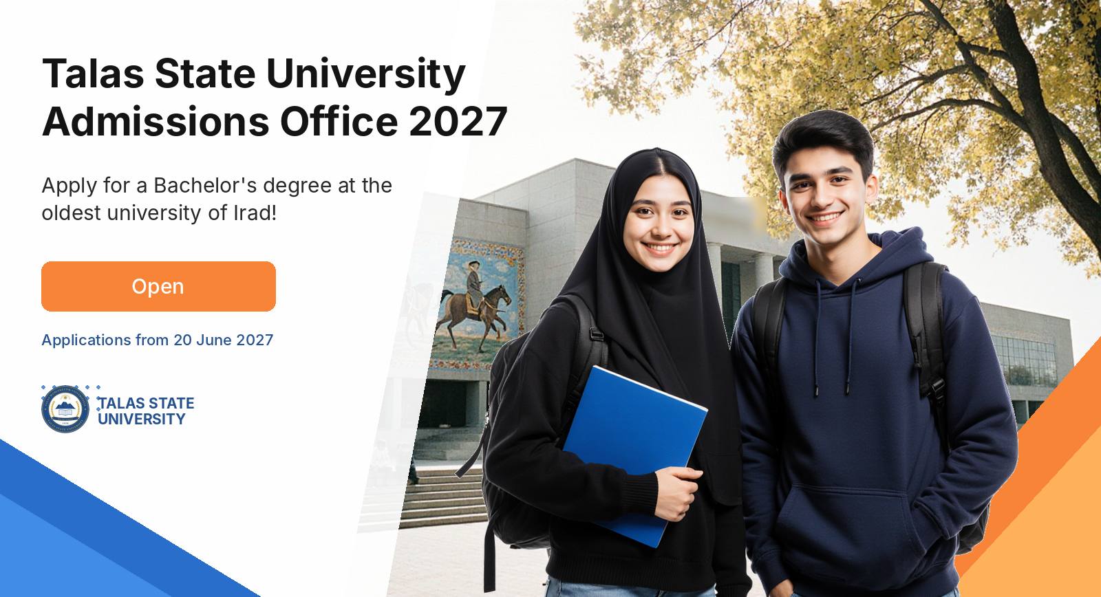 Talas State University Admissions Office 2027